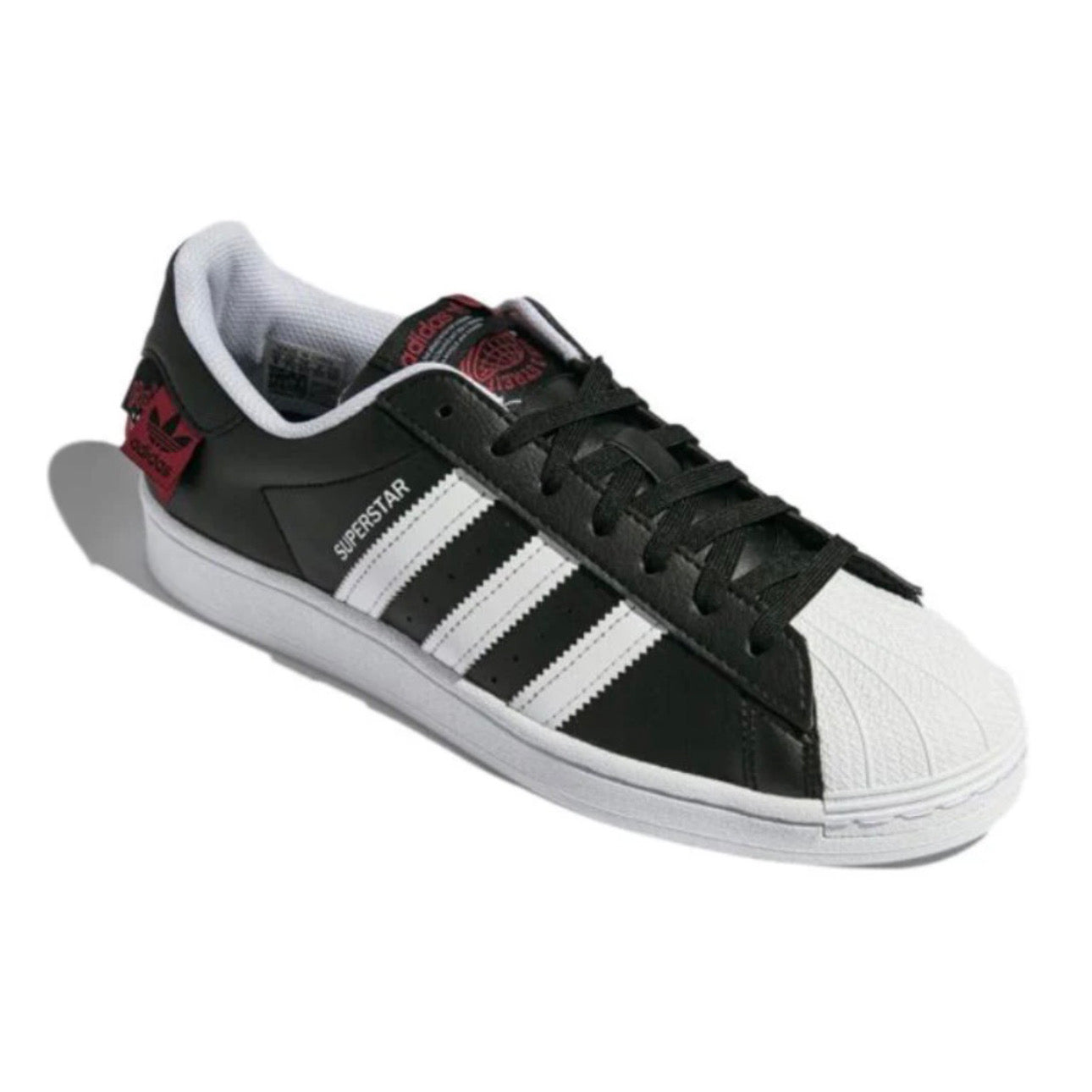 adidas originals Superstar 'Black White Red'