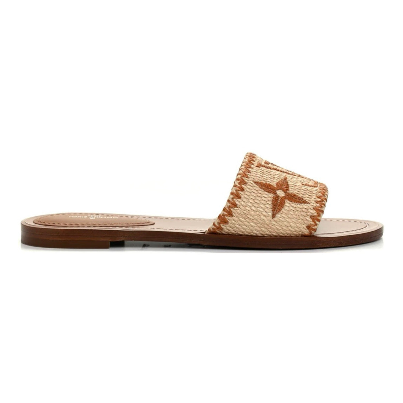 Louis Vuitton Raffia Calfskin Monogram
Lock It Flat Mules