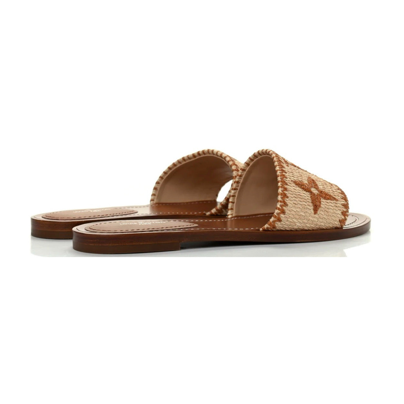 Louis Vuitton Raffia Calfskin Monogram
Lock It Flat Mules