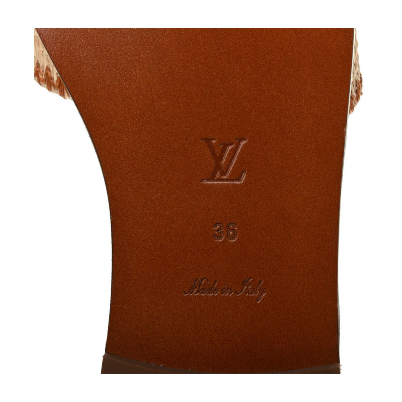 Louis Vuitton Raffia Calfskin Monogram
Lock It Flat Mules