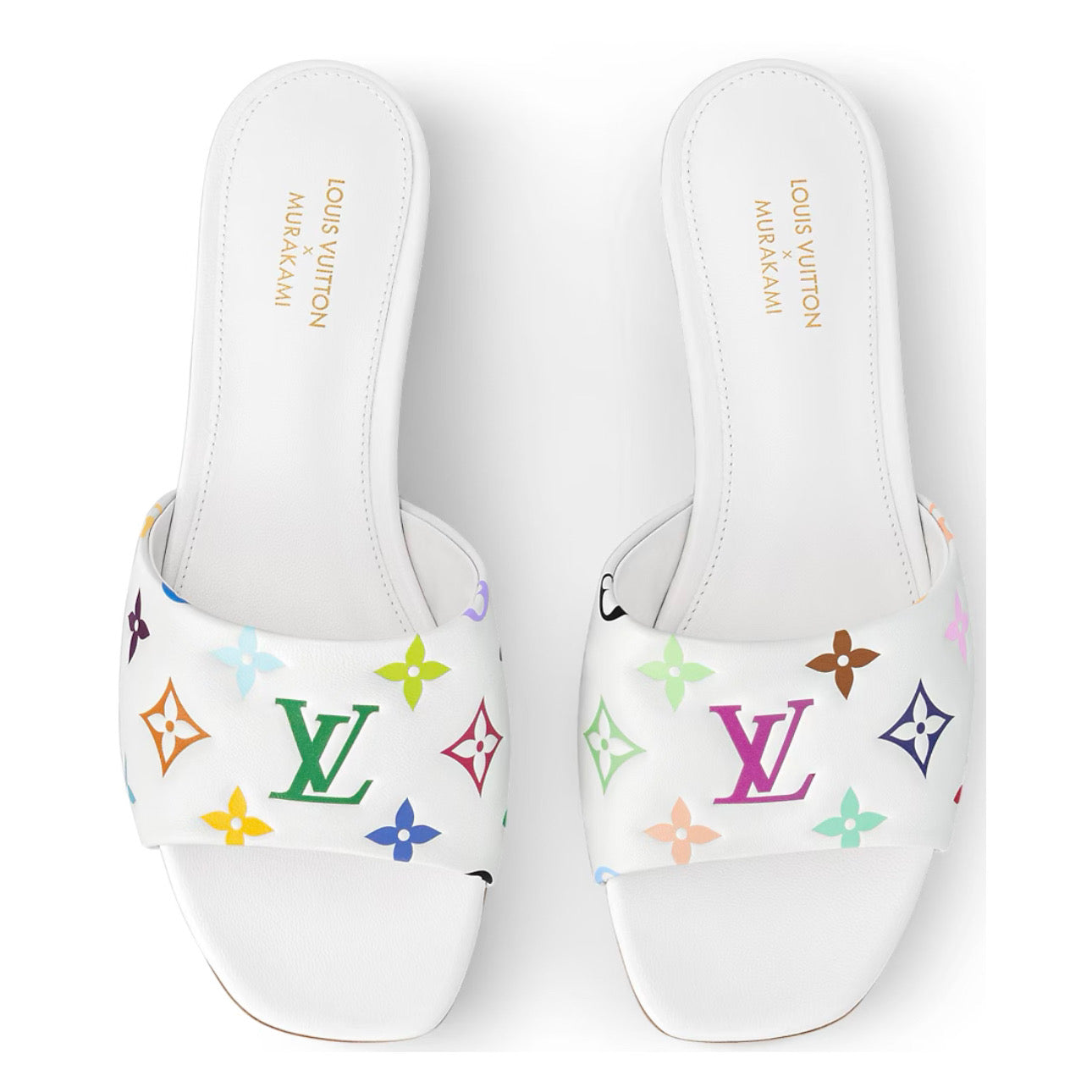 Louis Vuitton 6AM Flat Mules
Takashi Murakami White