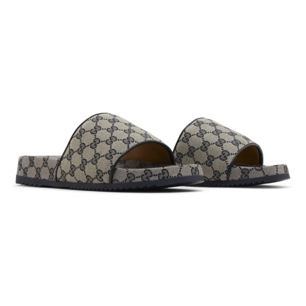 Gucci GG Slide Sandal 'Beige Blue Monogram'