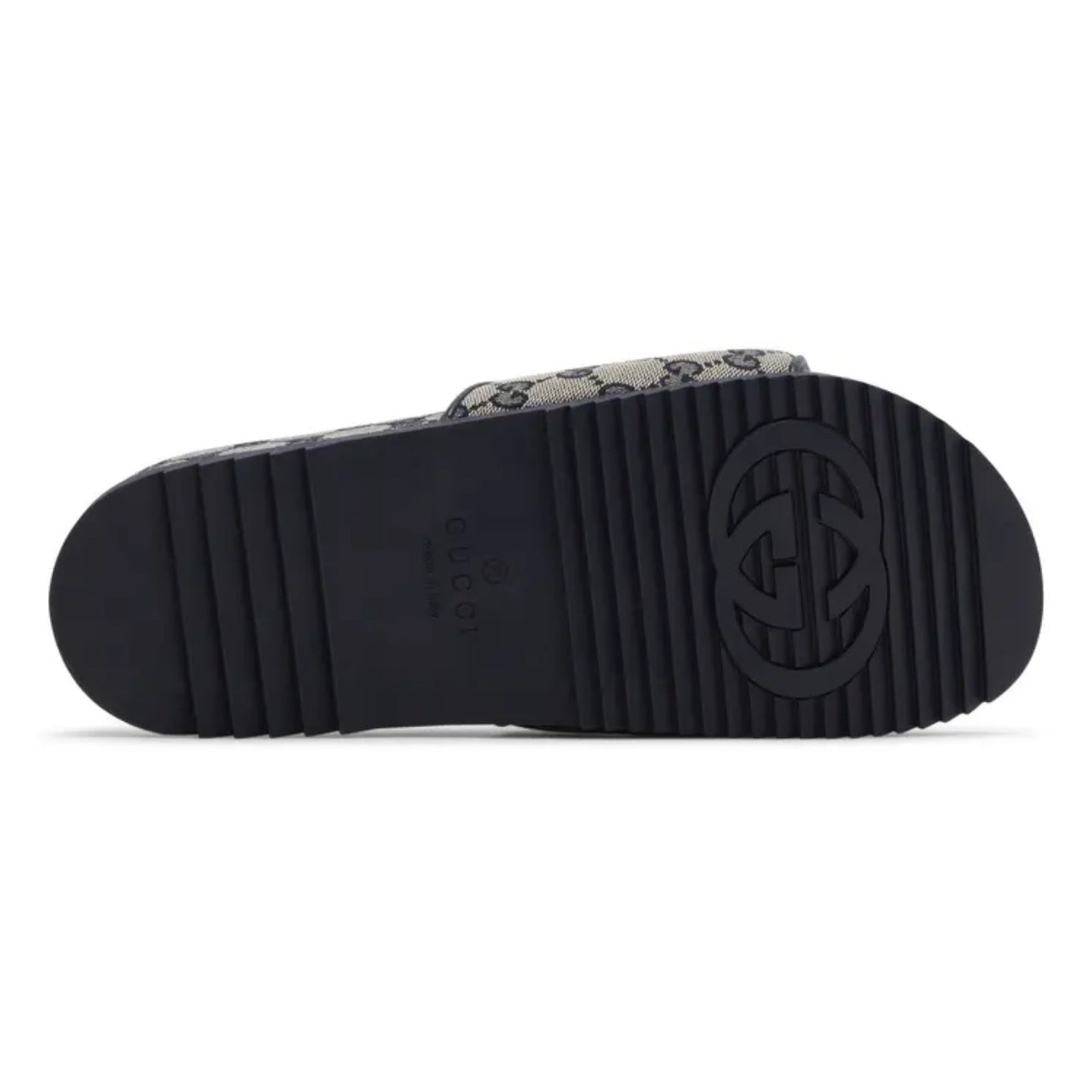 Gucci GG Slide Sandal 'Beige Blue Monogram'
