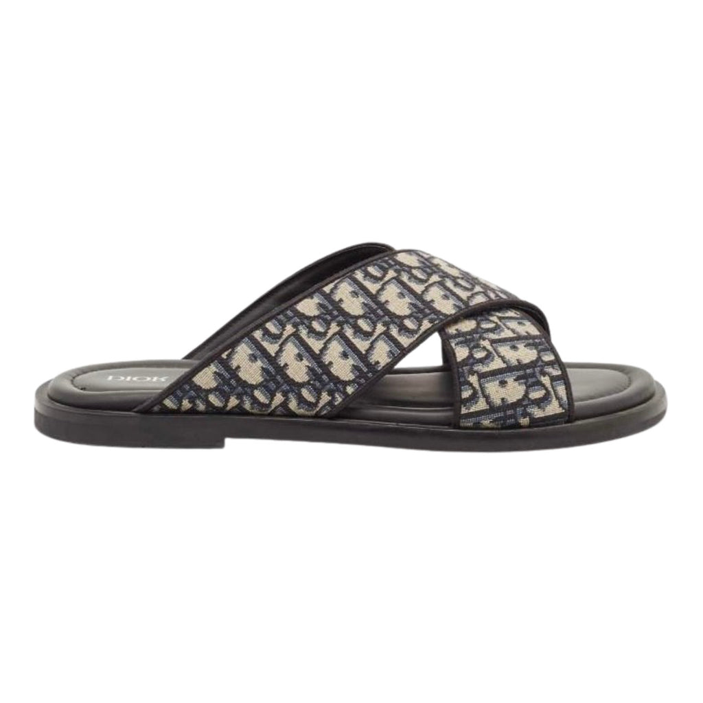 Dior Alias Sandals Blue Oblique