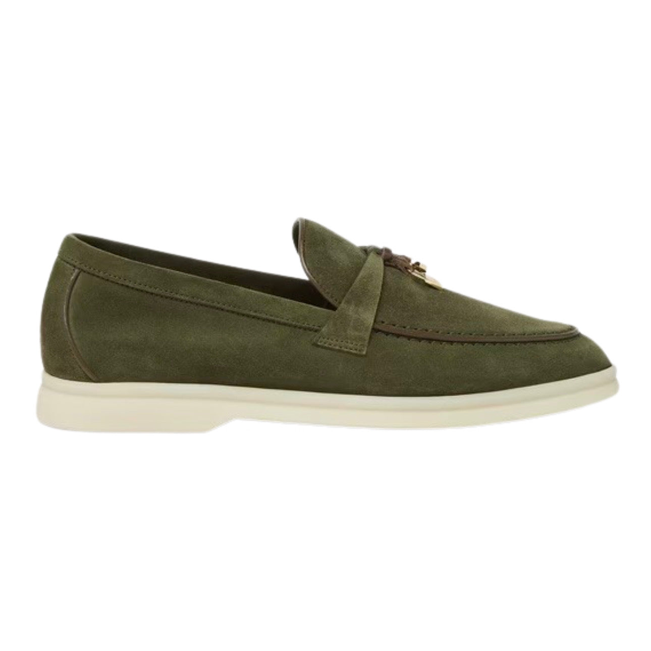 Loro piana Summer Charms Walk Loafer Ribbon Green