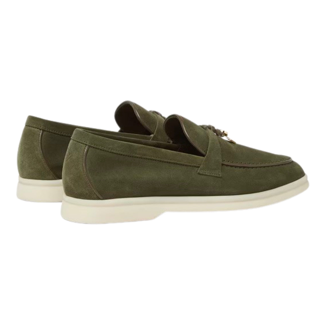 Loro piana Summer Charms Walk Loafer Ribbon Green