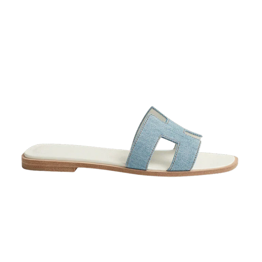 Hermès Oran Sandal Bleu Clair
