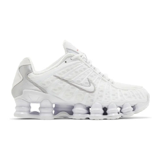Nike Shox TL White/Metallic Silver/Max Orange/White