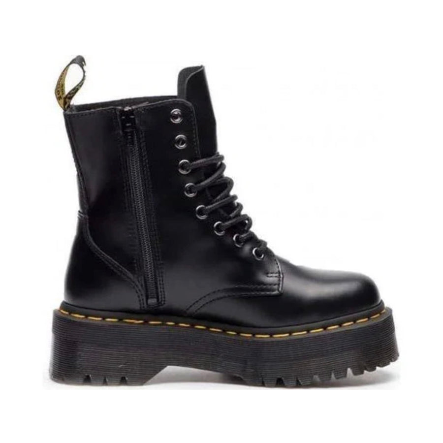 Dr. Martens Jadon Platform Boots Black Smooth Leather