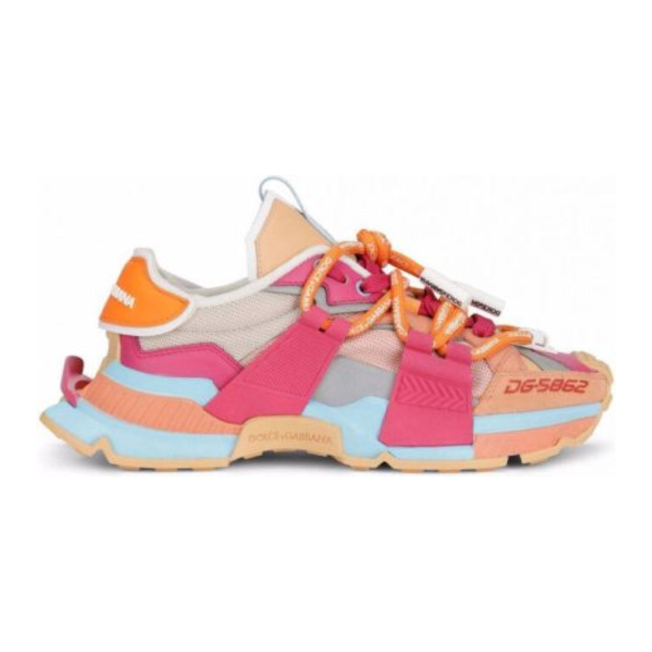 Dolce & Gabbana Sneakers met colourblocking Roze