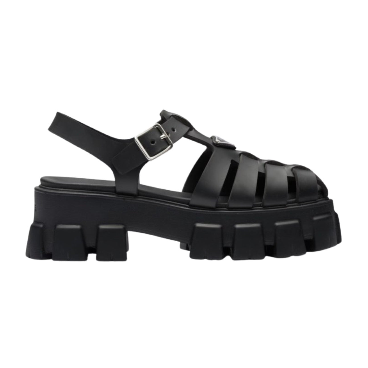 Prada Monolith platform sandals Black