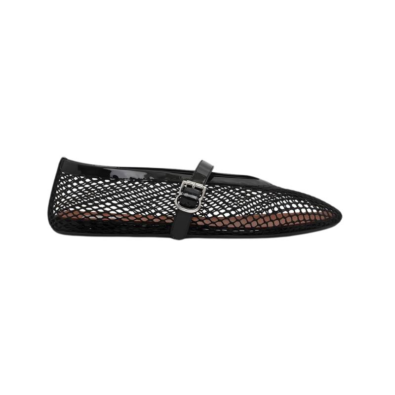 Alaïa Buckle Ballet Flats | Black