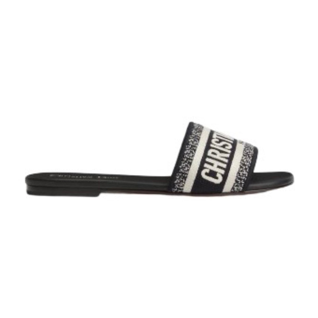 Dior Dway Slide
Black embroidered cotton