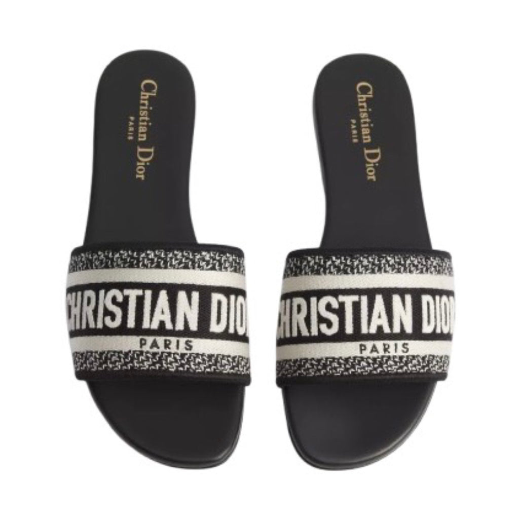Dior Dway Slide
Black embroidered cotton