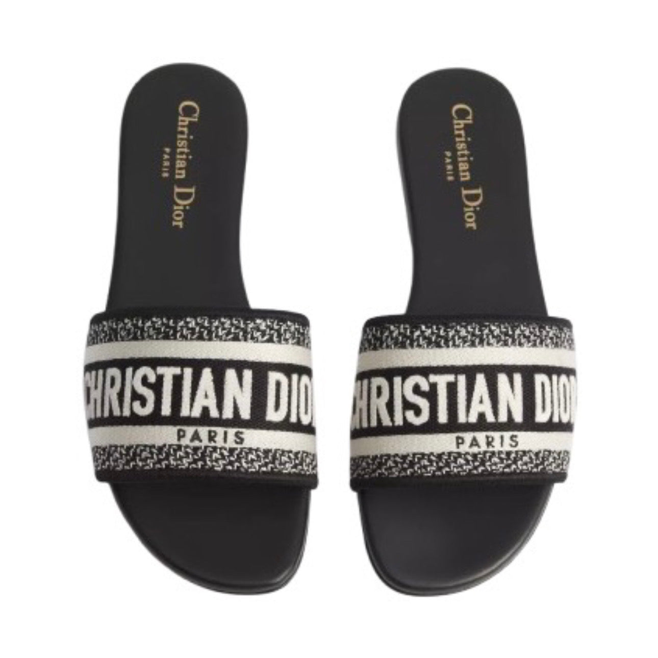 Dior Dway Slide
Black embroidered cotton