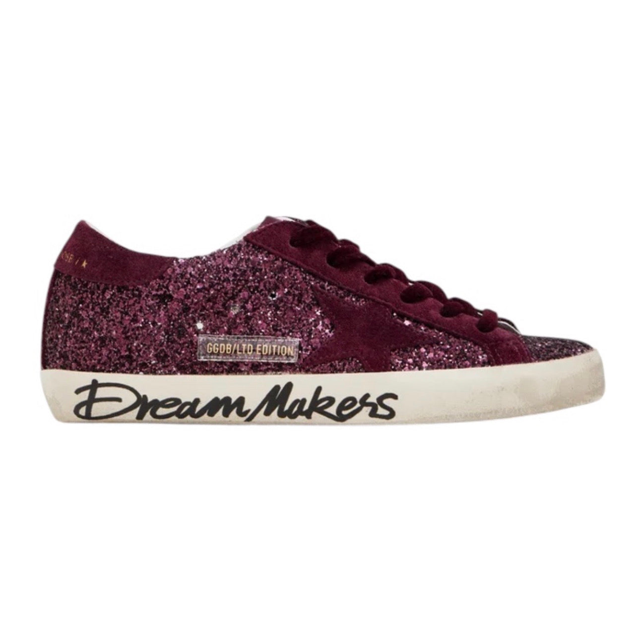 Golden Gosse BURGUNDY SUEDE STAR SUPER-STAR