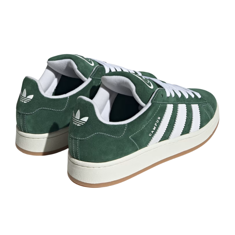 adidas gazelle silver green womens Adidas Campus 00S Crystal White/Core White/Collegiate Green Shoes main image 0