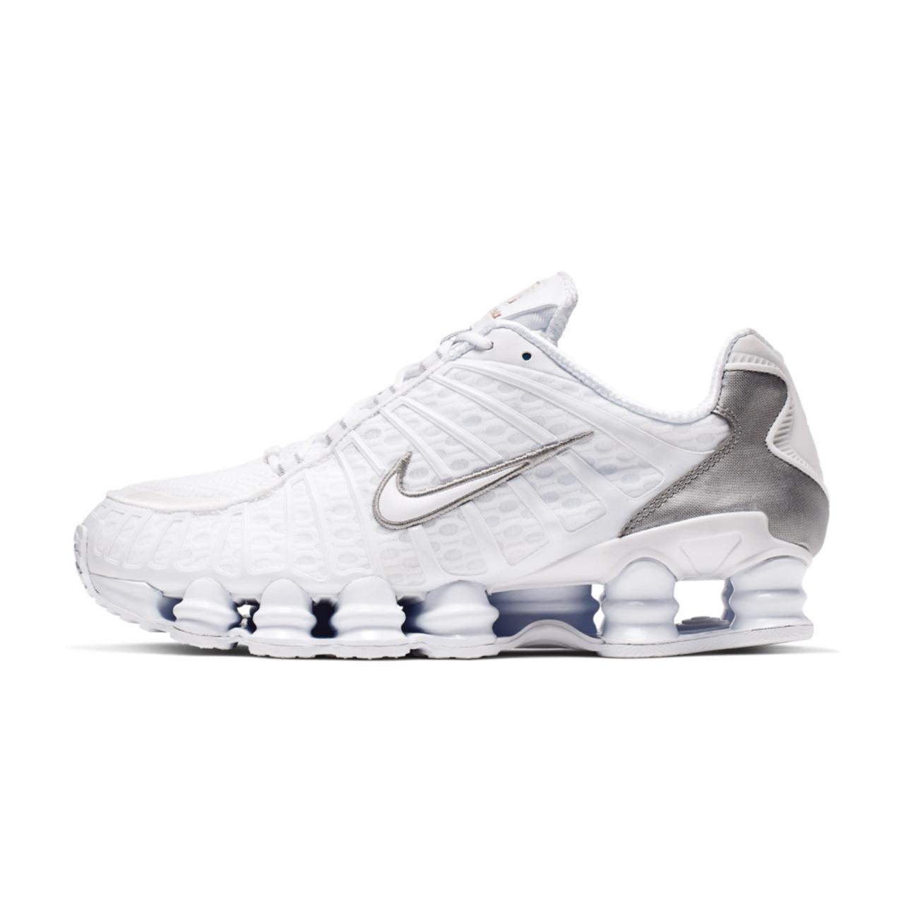 Nike Shox TL White/Metallic Silver/Max Orange/White