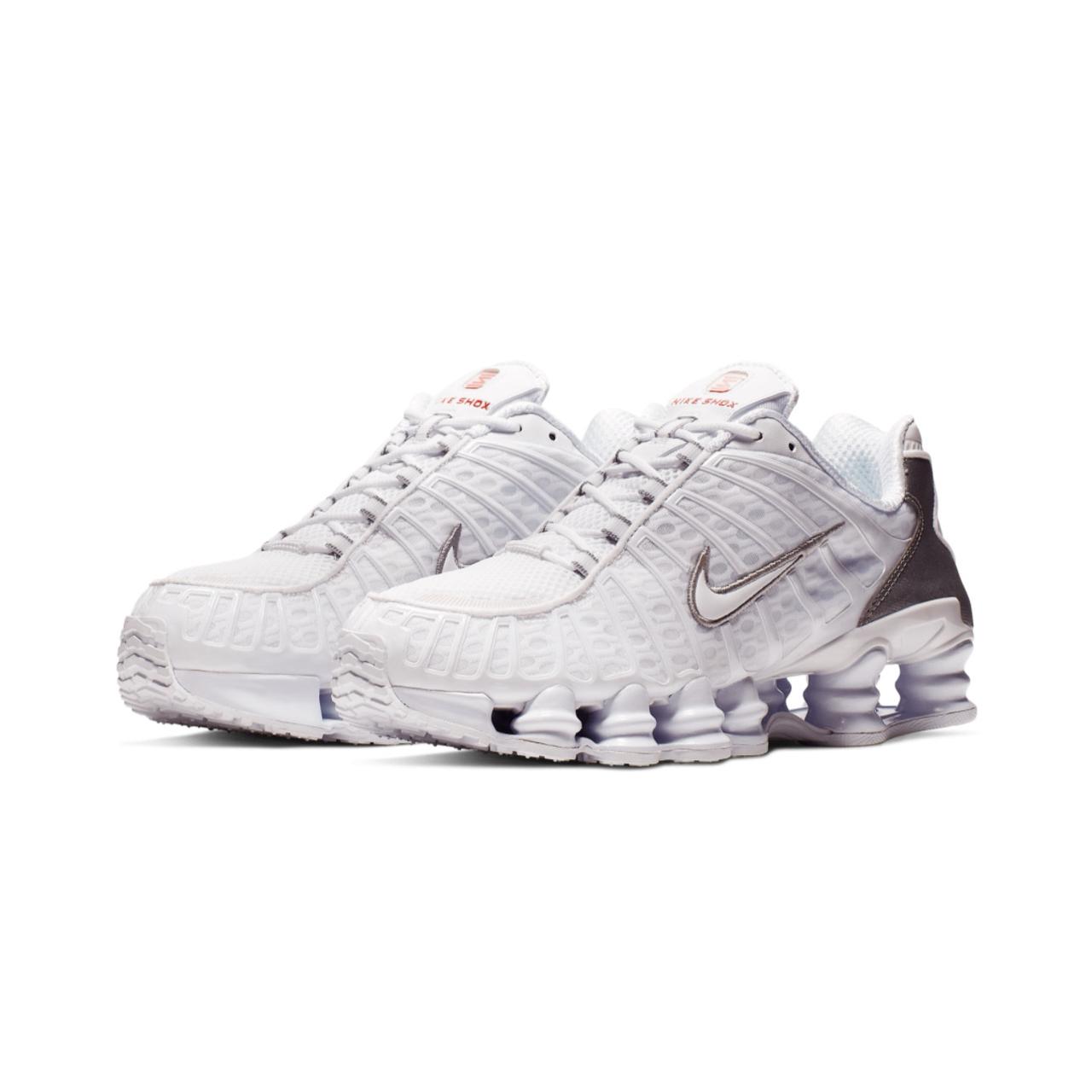 Nike Shox TL White/Metallic Silver/Max Orange/White