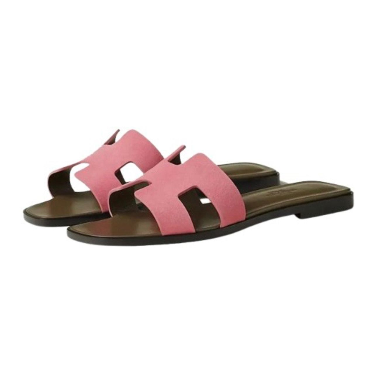 Hermes Oran Sandal Rose Du Desert Goatskin