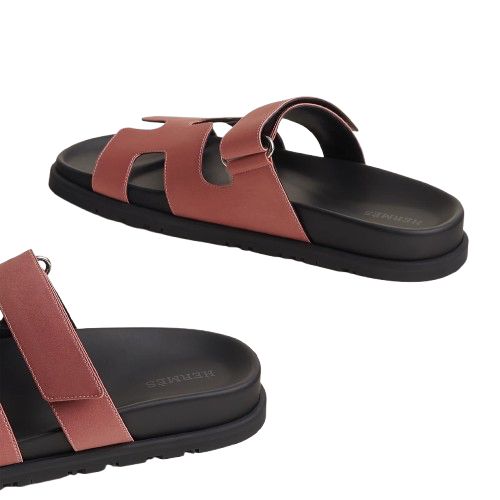 Hermes Chypre Sandal Black Pink