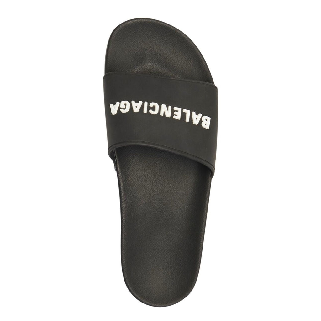 Balenciaga Pool Slide Black White