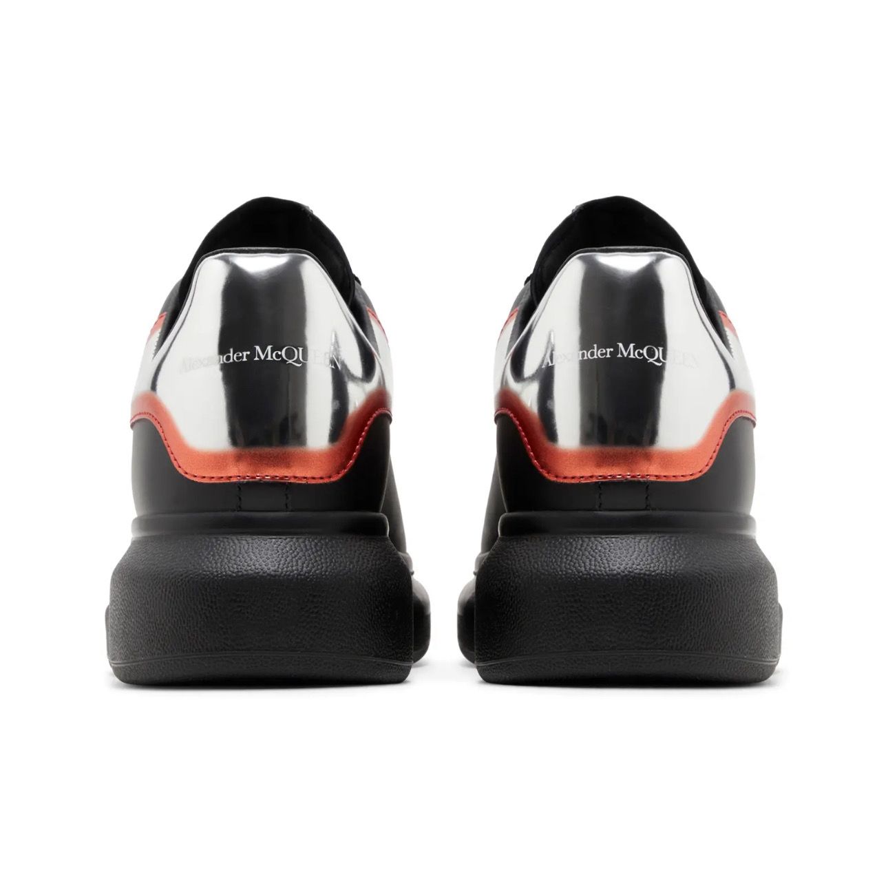 Alexander McQueen Oversized Sneaker 'Black Silver Welsh Red'
