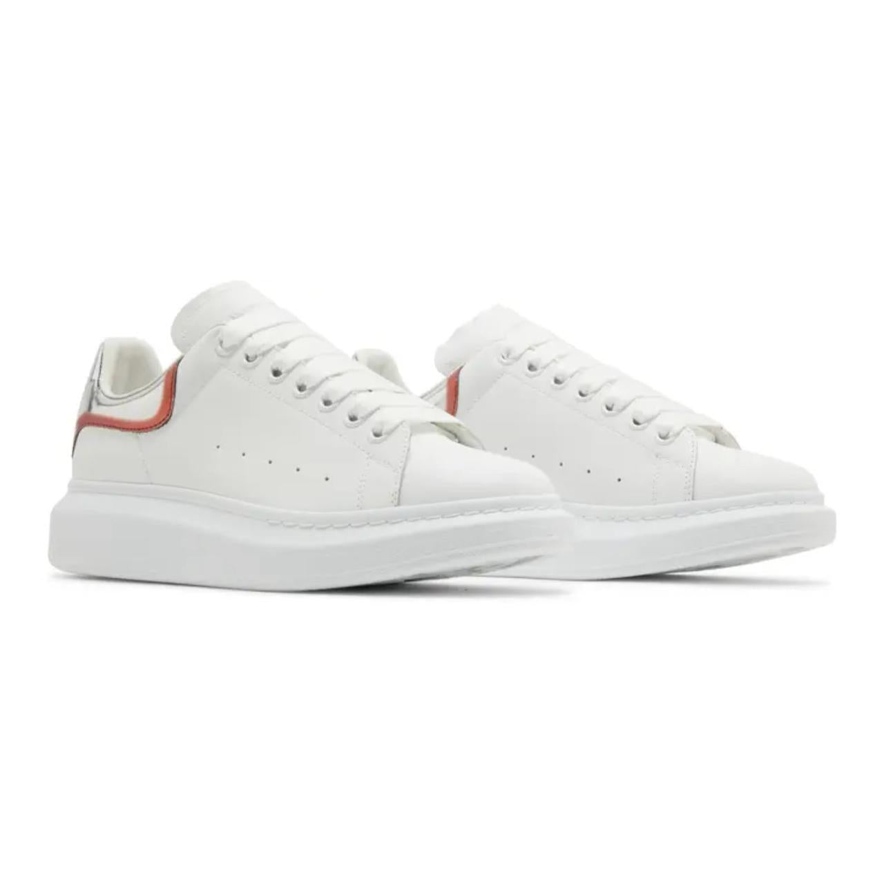 Alexander McQueen Oversized Sneaker 'White Silver Lust Red'