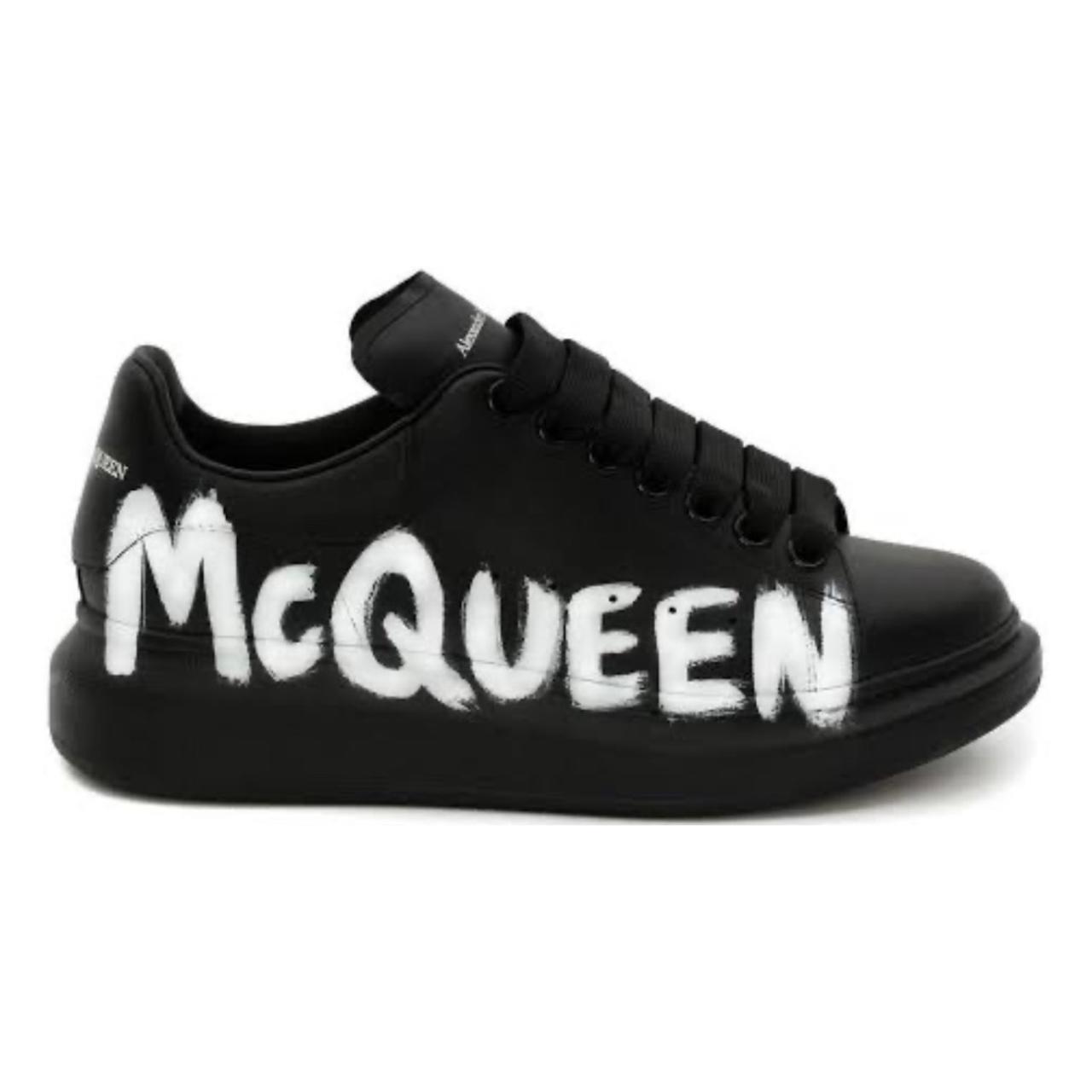 Alexander McQueen Oversized Graffiti Black white